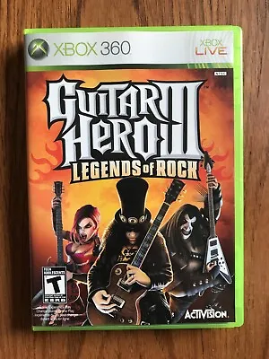 $9.99 • Buy Guitar Hero III 3 Legends Of Rock Microsoft Xbox 360 2007 Complete With Manual