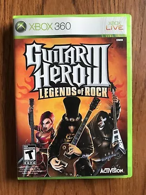 $9.99 • Buy Guitar Hero III 3 Legends Of Rock Microsoft Xbox 360 2007 Complete With Manual