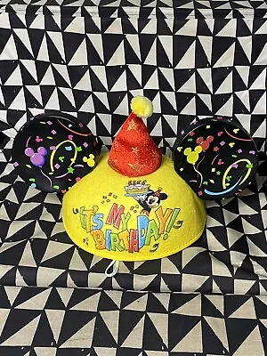 Disney Parks Happy Birthday Lucas - Mickey Mouse Ears Hat Boys Youth • $10
