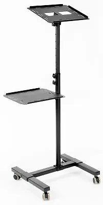 VIVO Black Projector & Laptop Adjustable Trolley Presentation Mobile Cart Stand • $79.99