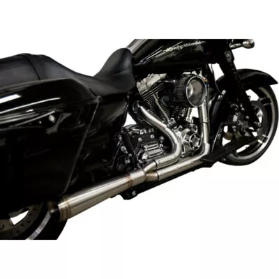 Trask Assault Straight Raw 2 Into 1 Header Exhaust Pipes Harley 17-20 Touring M8 • $1149.95