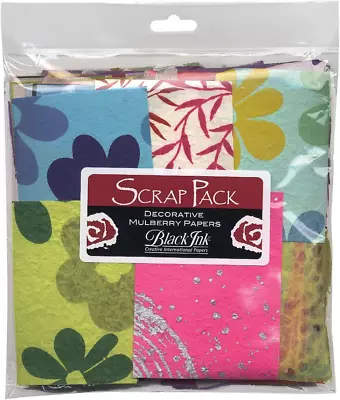 Mulberry Paper Scrap Pack By Black Ink Papers Assorted (SP-100) • $8.86