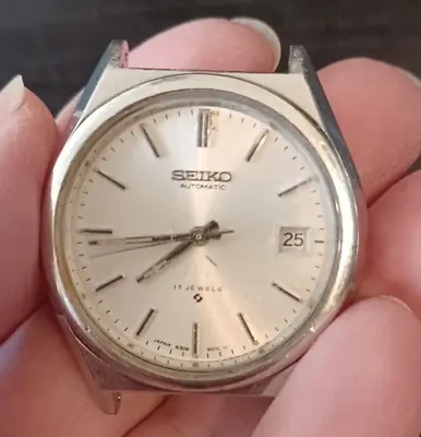 Vintage Watch Mens SEIKO Automatic 17J Date Japan 6308-8030 • $39