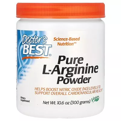 Doctor S Best L-Arginine Powder 10 6 Oz 300 G Gluten-Free  Vegan • $19.07