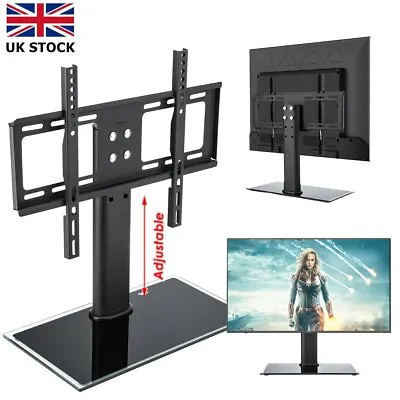 TV Stand Bracket Desk Top Monitor Table Mount For Samsung LG 32 40 42 50 55 Inch • £23.59