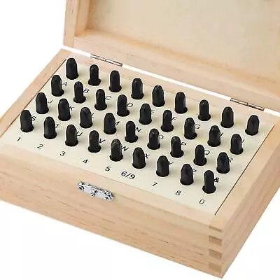 36Pcs 6mm 1/4 Inch Metal Alphabet And Number Stamp Kit Tools Set Stamp Punch ... • $42.58