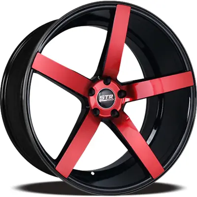 STR 607 Black And Red 20x10.5 5x5 +35mm/73.1 Hub • $286.50
