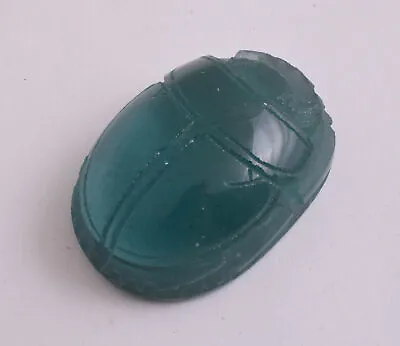 Obsidian Glass Egyptian Scarab Volcanic Glass-Lava- Handcarved 117 Gram • $99