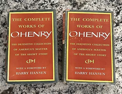 The Complete Works Of O'Henry~Volume 1 & 2~Collection~Short Story~HC/DJ~1953 • $18.99