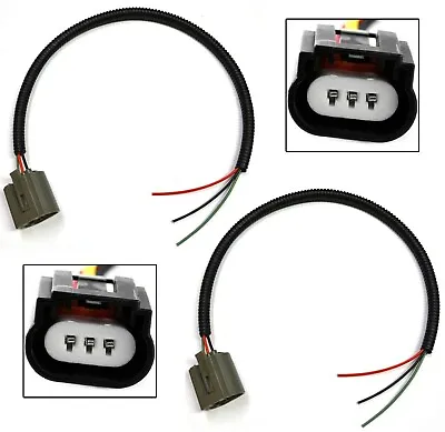 Extension Wire Pigtail Female Ceramic 9008 H13 Head Light Harness Bulb Plug H/L • $11.88