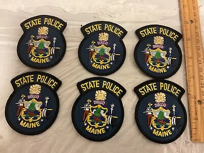 Maine State Police Hat  Size Collectable Patch 6 Total All New • $11.95