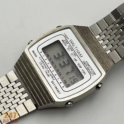 Vintage Waltham X613-M68 Chrono Alarm Dual Time Backlight Digital Men's Watch • $46