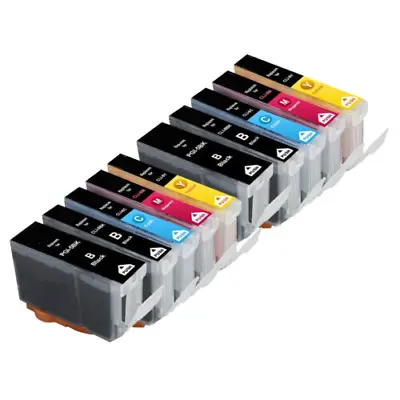 10 Ink Cartridges For Canon PGi5 & CLi8 Pixma IP4500 IP5200R MP530 MP610 MP810 • £10