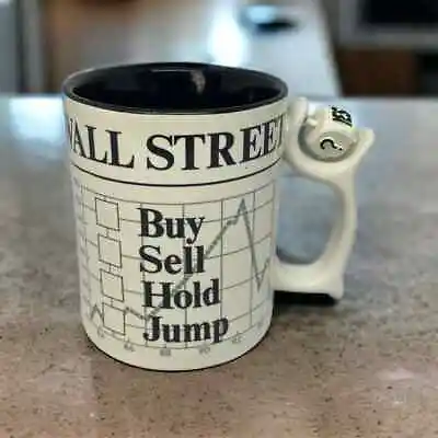 Dept 56 Wall Street Stock Market Buy Sell Hold Jump Dice Spinner Coffee Mug Cup  • $17.59