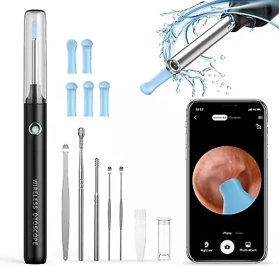 Ear Wax Removal Kit Camera 1080P Wireless Endoscope Spoon Cleaning Remover Tool • £7.99