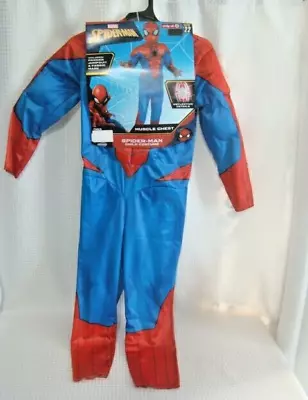 Marvel Spiderman Child Costume Cosplay Muscle Chest *Select Size* Sm Med Lg NWT • $19.99