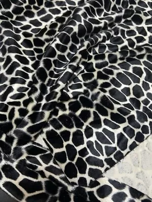 Velboa Giraffe Print Fabric - 58  Wide- Sold By The Yard • $12.99