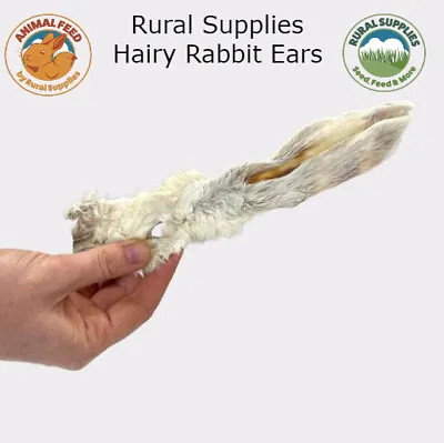 Rabbit Ears | Dog Treats | Natural Wormer | Hairy Or Plain | Healthy Dental Chew • £5.99