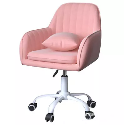 $109.66 • Buy Swivel Office Mid Back Velvet Chair Computer Desk Chair Padded Leisure Armchair 