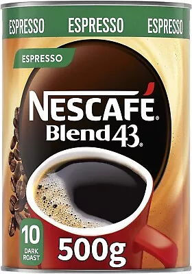 Nescafe Blend 43 Espresso Instant Coffee 500g Tin • $25.99