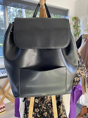$120 • Buy Black Leather Oroton Backpack