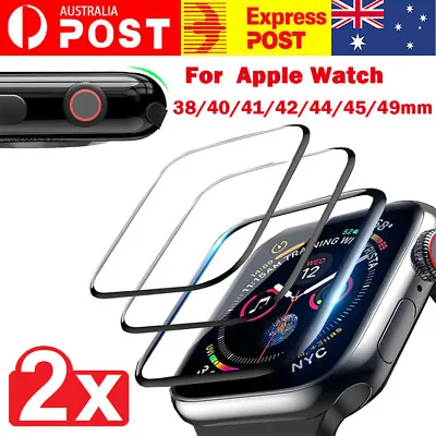 $7.99 • Buy 2X Clear Screen Protector For Apple Watch IWatch Series 7 SE 6 5 4 45 41 44 40mm