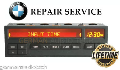 REPAIR SERVICE FIX For BMW E36 11 BUTTON ON BOARD COMPUTER OBC PIXEL LCD DISPLAY • $99.95