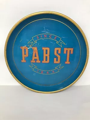 VINTAGE 1940's ORIGINAL Pabst Blue Ribbon Beer Tray 12.25  Diameter (not A Repo) • $40