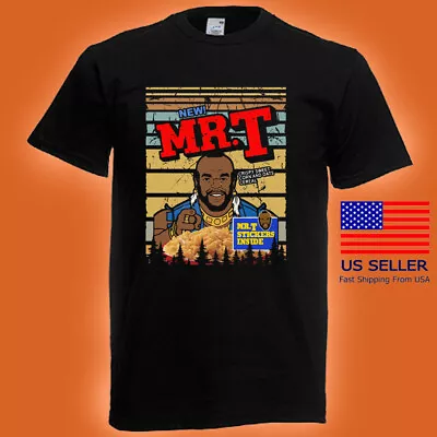 The A Team Mr. T Cereals Movie Logo Men's Black T-shirt Size S To 5XL • $21.99