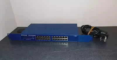 Netgear JGS524 V2 ProSafe 24-Port Gigabit Switch With Rackmount Ears *Working* • £27.99