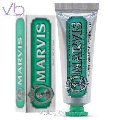 MARVIS Classic Strong Mint | Italian Luxury Toothpaste With Peppermint Flavor • $9
