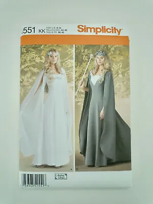 Simplicity 1551 Galadriel Elf LOTR Cosplay Costume Pattern NEW UNCUT • $4.99