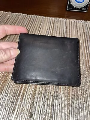 Dopp Genuine Leather Billfold Wallet Black Bi-fold • $5