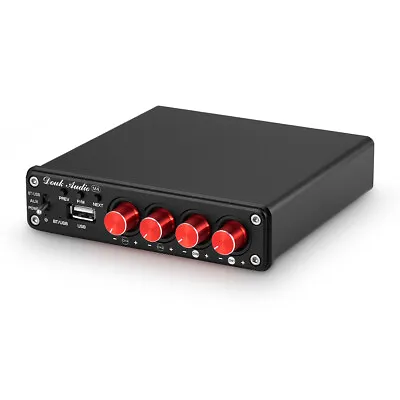 HiFi 4CH Bluetooth 5.0 Digital Amplifier Stereo Receiver Audio Amp USB Player • £69.99