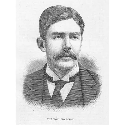 The Hon. Ivo Bligh England Cricket Captain - Antique Print 1883 • £5.99