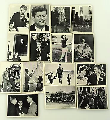 Lot Of 15 1964 JFK Vintage Topps John F Kennedy Jackie Trading Cards - CL367 • $19.95