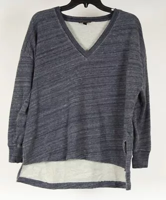 J. Crew Women’s Sweater Small Blue Long Sleeve V Neck Pullover Oversized Knit • $12.99