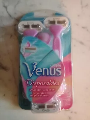 Gillette Venus Disposables 2-in-1 Razor With Built In Shave Gel Bar  • $10.79