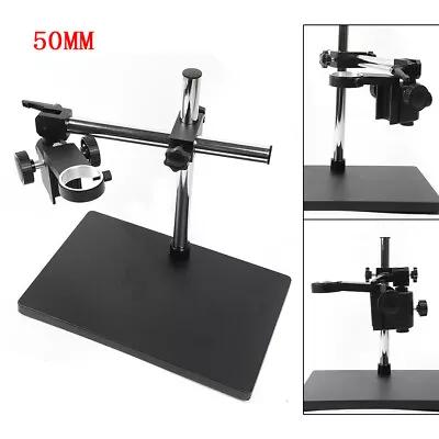 Heavy Boom Stereo Metal Table Stand Universal Large Platform Microscope Holder • $76