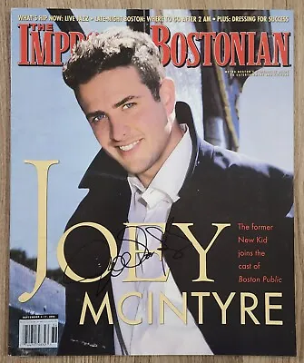 Joey McIntyre Signed The Improper Bostonian Magazine New Kids On The Block RAD • $59.99