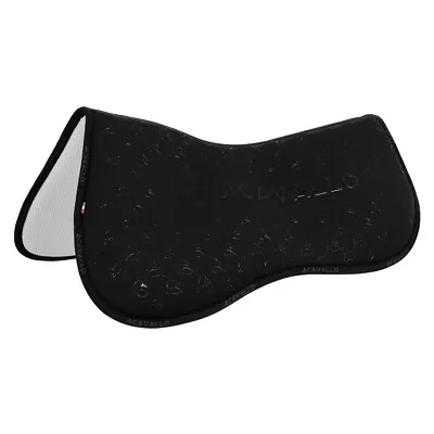 Acavallo Lycra And Memory Foam Half Pad With Bamboo Fiber - Black/Black • $219