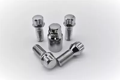 4pcs Chrom 14x1.5 Wheel Lock Kit Spline Lug Bolt 25mm Mercedes Audi VW Cone Seat • $15.25