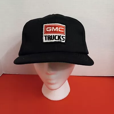 Vintage GMC Truck Trucker Hat Snapback Cap General Motor Company Korea Black • $59.99