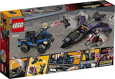 Lego 76047 Marvel MCU Captain America Civil War Black Panther Pursuit • £95