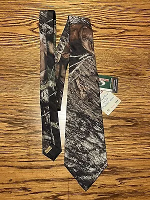 Camo Tie Co. Men's Neck Tie Camouflage Mossy Oak New 3.5  Wide 60  Long USA • $11.04