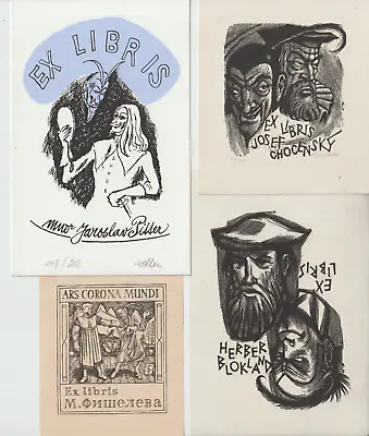 Konvolut 8 Original Vintage Exlibris  Doctor Faust  By Various Artists • $19.90