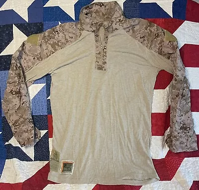 USMC FROG Combat Shirt Desert MARPAT Fire Resistant Gear Top MEDIUM REGULAR • $40