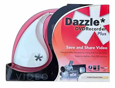Dazzle DVD Recorder Plus VCR VHS Camcorder Convert S-Video/RCA To USB PC DVD • $31.45