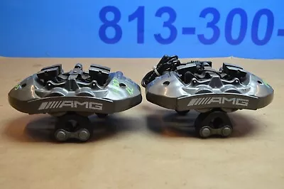 2014 W204 Mercedes Benz C63 Amg Brembo Rear Brake Caliper Calipers Pair Grey • $629.10