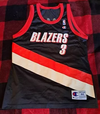 $55 • Buy Vintage Champion Portland Trail Blazers Damon Stoudamire Jersey 44 L See Photos